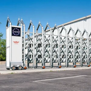 Automatic Retractable Stainless Steel Electric Security Gate for Buildings Courtyards Warehouses and Schools