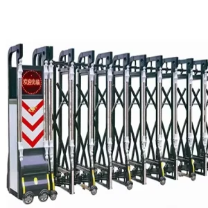 Automatic Retractable Stainless Steel and Aluminum Security Folding Gate for School
