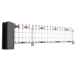 Automatic Security Barrier Boom Gate with DC Brushless Steel Remote Control, 4-8s Open/Close Time for Vehicles