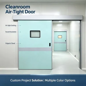 Automatic Sliding Airtight Anti-Corrosion Steel Electric Door for Hospital Pharmacy and Operating Room
