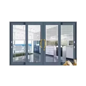 Automatic Sliding Glass Entry Door Mechanism Exterior Aluminum Alloy Supermarket Use Waterproof Tempered Laminated Low-e Glass