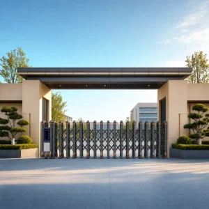 Automatic Stainless Steel Electric Collapsible Retractable Folding Driveway Security Gate