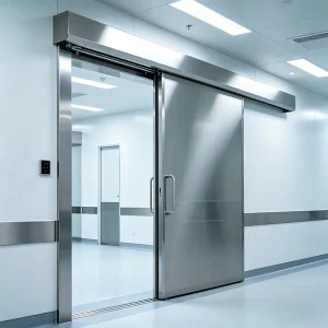 Automatic Stainless Steel Hermetic Sliding Door for Medical Clean Rooms and Hospital Theaters