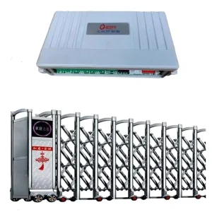 Automatic Stainless Steel Retractable Accordion Driveway Gate for Mall Applications