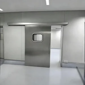 Automatic Stainless Steel Side-Opening Sliding Hermetic Airtight Waterproof Interior Hospital Door with Aluminum Honeycomb Core