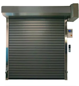 Automatic Stainless Steel Windproof Security Roll-Up Garage Door with Finished Aluminum Shutter