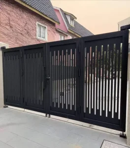 Automatic Steel Main Gate Modern Patterned Security Entry Gate for Homes, Hotels, and Malls