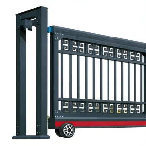 Automatic Straight Sliding Suspended Aluminum Alloy Folding Retractable Gate