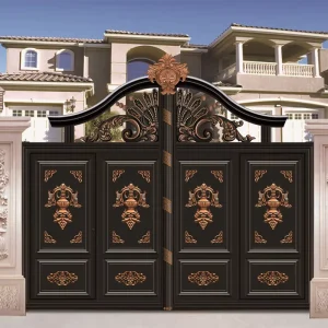 Automatic Swing-Opening Aluminum Alloy Villa Courtyard Main Gate