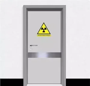 Automatic Swing Radiation Shield Lead Door, 99.994% Pure Pb, 0.12-5.0 mmPb, Custom Size, for Hospital CT/Dental X-ray Room