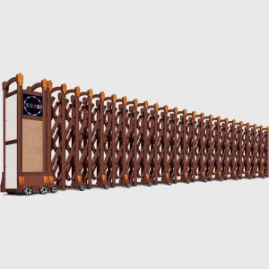 Automatic Telescopic Sliding Security Gate, Aluminum Alloy, for Hotels and Offices