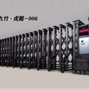 Automatic Trackless Electric Retractable Gate, Aluminum Alloy, for Outdoor Industrial Use