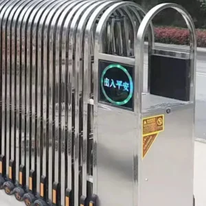 Automatic Trackless Electric Sliding Gate with Safety Barrier for Driveway Entrance