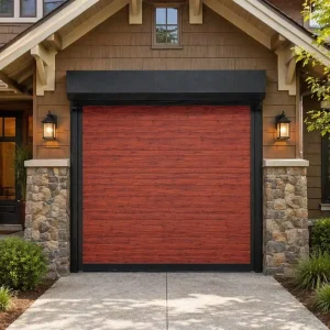 Automatic Windproof Steel and Aluminum Alloy Garage Door for Commercial Outdoor Use