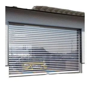 Automatic Workshop Security Aluminum Rolling Door Crystal Polycarbonate Transparent Roller Shutter Front Gate