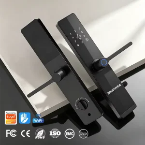 B09 WiFi Connected Smart Lock with Aluminium Alloy Construction and Cloud Data Storage for Home Office Wood Doors