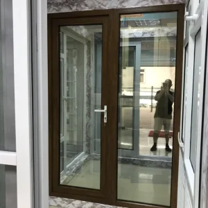 Bahamas Hurricane-Proof UPVC Casement Patio Door with Grille Design