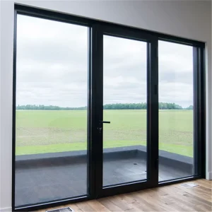 Balcony Aluminum Swing Glass Door with Tempered Glass Panel