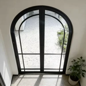 Balcony Iron French Door Swing Type for Outdoor