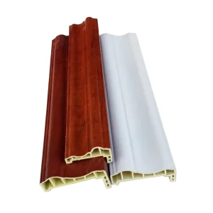 Bamboo Wood Fiber 5cm Wide Wainscot Waist Line Wall Panel Closing L-Shaped 7-Shaped Door Window Casing Line
