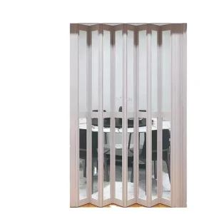Bathroom PVC Panel Plastic Door with Frosted Glass