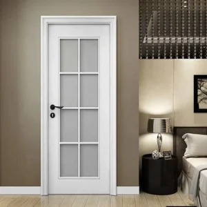 Beautiful Frosted Glass White Internal Bathrooms Door