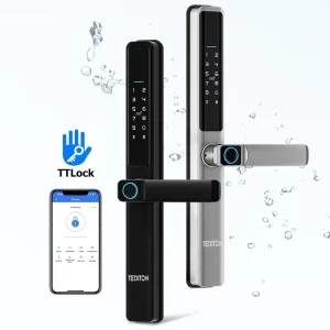 Biometric Code Fingerprint App Smart Aluminum Door Lock