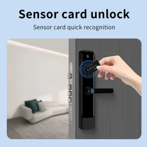 Biometric FPC Code Fingerprint Head App Smart Electronic Door Locks for Front Door