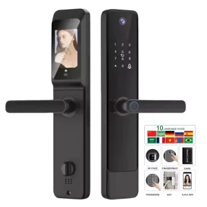 Biometric Fingerprint Password WiFi Smart Door Lock with Camera
