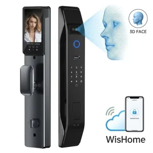 Biometric Fingerprint Smart Lock with Real-Time Video Intercom and 3D Face Recognition for Home or Office