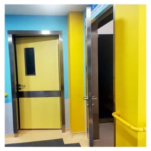 Biosafety Inflatable Sealed Airtight Fireproof Door for Hospital Patient Room