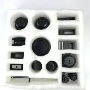 Black Fitting Set Bathroom Frameless Sliding Shower Door Hardware