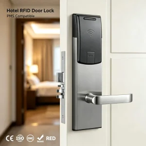 Bluetooth Hotel Lock 304 Stainless Steel Multicolored Hotel Door Lock with Smart Access Cards