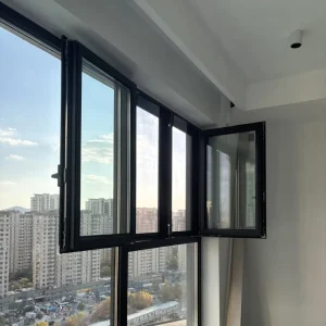 Broken-Bridge Aluminum Alloy Casement Swing Door and Window with Soundproof Glass
