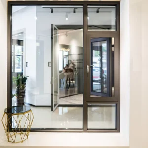 Bronze Color Sliding Aluminium Window Sections