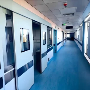 Brushed Motor Automatic Hermetic Hospital Sliding Door with Factory Direct Supply