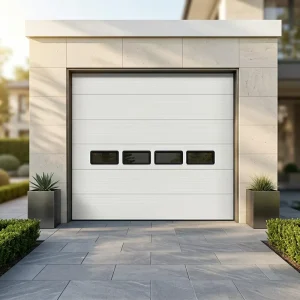 CE Approved Electric Overhead Sectional Garage Door Aluminum Insulated Modern Design for Commercial Villa Workshop