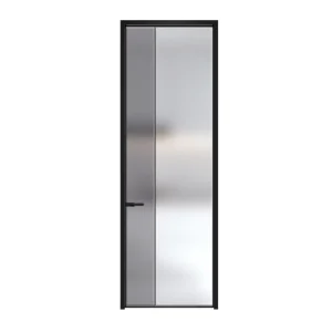 CE Certified Aluminum Glass Swing Doors Custom Size for Balcony Bathroom Toilet Factory Direct