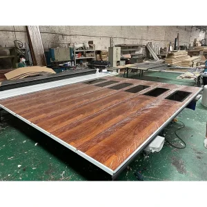 CE-Certified Galvanized Steel Vertical Tilt-Up Sectional Garage Door with Wood Grain Finish