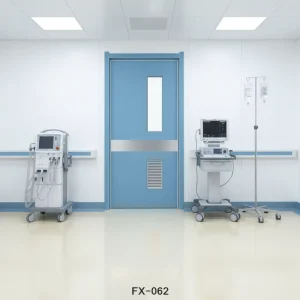 CE-Certified Steel Hermetically Sealed Hospital Patient Room Door for Medical Wards and Cleanrooms