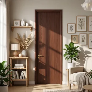 CPL Polymer Interior MDF Wooden Bedroom Slab Door Sound Insulation for Apartment Hotel Villa Engineering Projects