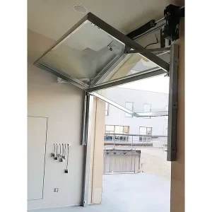 Canopy Tilt-Up Glass Panel Garage Door for Commercial Use