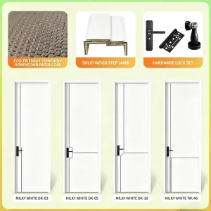 Carbon Crystal Wood Doors, Solid Wood-Filled Doors, and Custom Split-Panel Interior Wood Doors