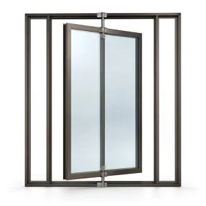 Central Axis Rotating Curtain Wall Window Central Pivot Opening for High Rise Buildings