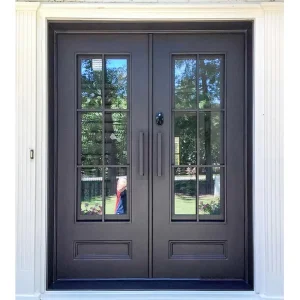 China Factory Direct Minimalist Aluminum Casement Entrance Door for Houses and Villas