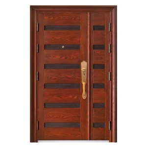 China Manufacturer Modern Steel Sound Insulation Composite Entry Door