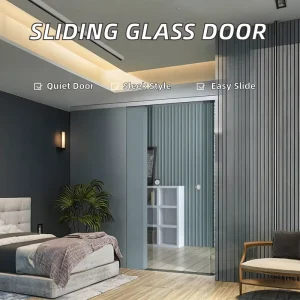 Chinese Aluminium Interior Sliding Glass Door Lock System with Sound Insulation