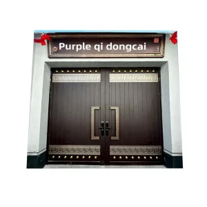 Chinese-Style Zinc Alloy Swing Entry Door and Courtyard Gate for Self-Built Homes, Manufacturer