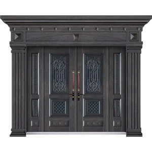 Classic Non-Standard Custom-Size Steel Security Exterior Door for House Main Gates and Villas