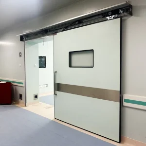 Cleanroom Automatic Hermetic Sliding Door System for Hospital ICU with Foot-Operated Sensor